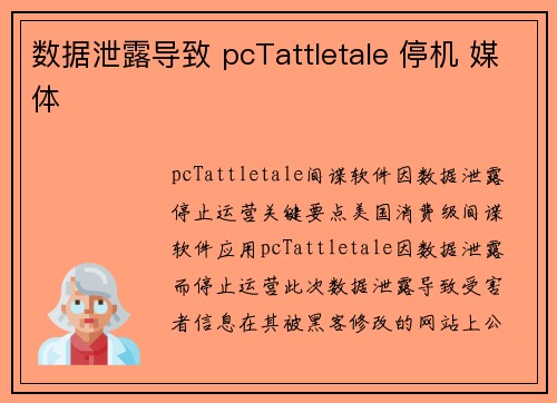 数据泄露导致 pcTattletale 停机 媒体